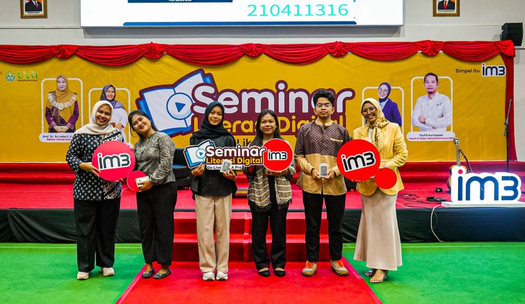 Indosat Gelar Seminar “Go Live Like a Pro” di Universitas Riau, Ajak Mahasiswa Kuasai Dunia Digital