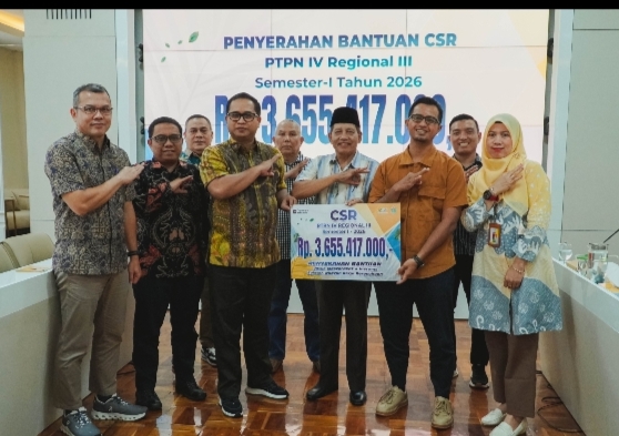 PTPN IV Regional III Kucurkan Rp3,6 Miliar CSR Sepanjang Semester Pertama 2026