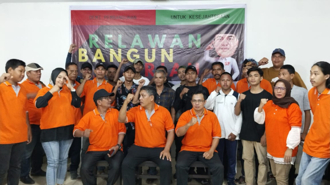 Ratusan Relawan Dukung SF Hariyanto Gesa Pembangunan di Riau