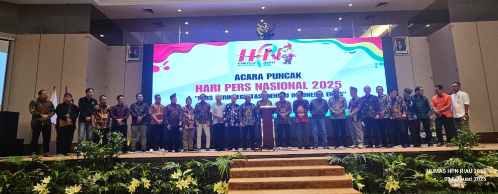 Deklarasi Riau Warnai Puncak Peringatan Hari Pers Nasional (HPN) 2025  di Pekanbaru Riau