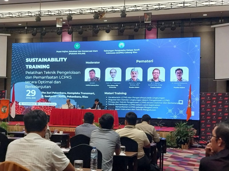 Gelar Pelatihan Pemanfaatan LCPKS, GAPKI Riau Datangkan Guru Besar IPB