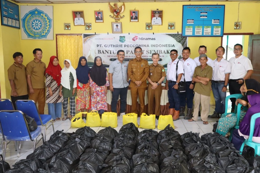 Sambut Idul Adha, PT Guthrie Peccconina Indonesia Berikan 2.000 Paket Sembako untuk Warga Musi Banyuasin