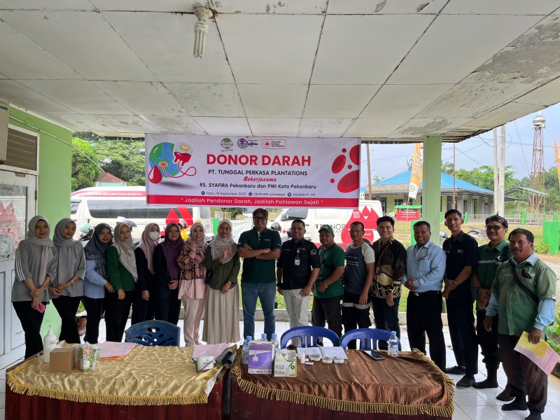 Semangat Solidaritas Perusahaan Sawit Tunggal Perkasa Plantations Gelar Aksi Donor Darah Bersama