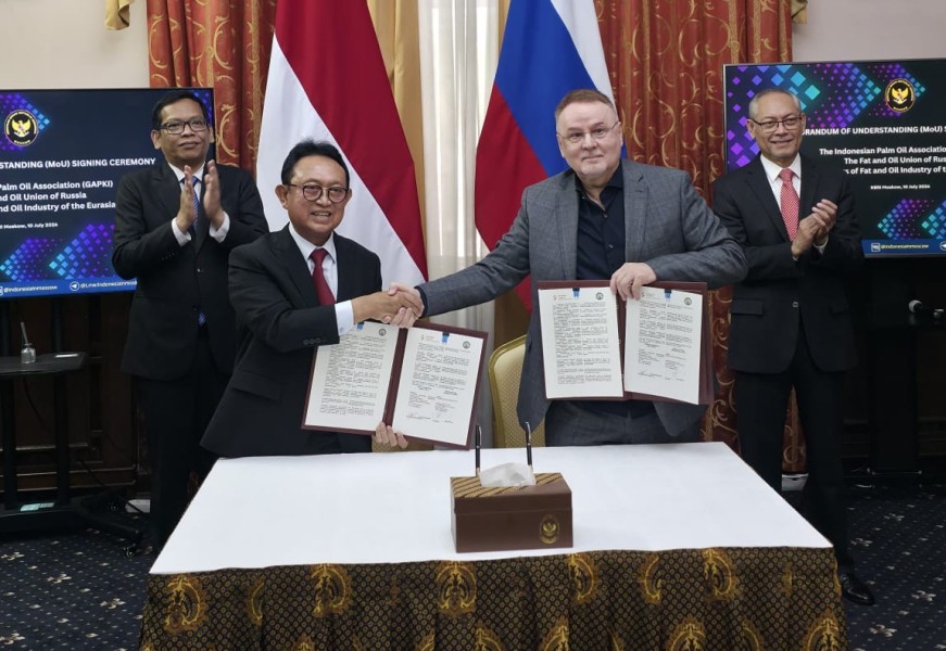 GAPKI dan Fat and Oil Union of Russia Tandatangani MoU