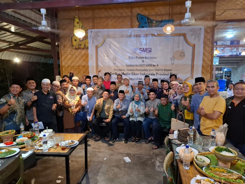SMSI Riau Gelar Buka Puasa Bersama, Luna: Semoga Kekompakkan Kita Terus Terjaga
