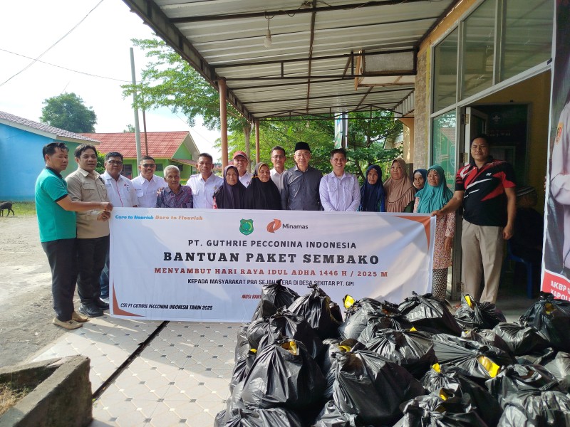 PT Guthrie Pecconina Indonesia Salurkan 2.000 Paket Sembako