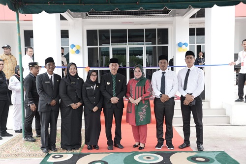 Bupati Rohil Resmikan Gedung dan Lantik Pejabat Puskesmas Panipahan
