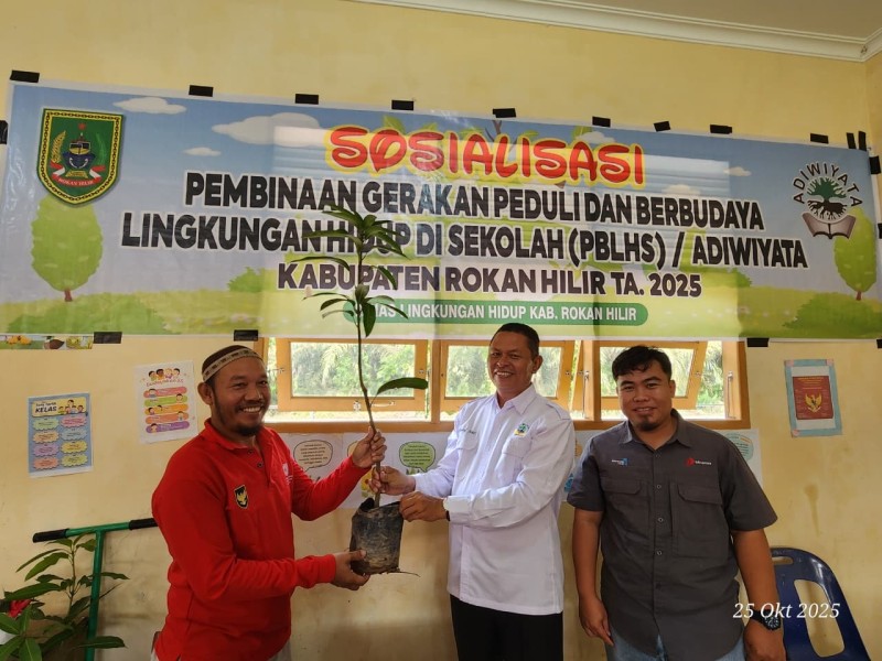 PT Tunggal Mitra Plantation dan DLH Rokan Hilir Lakukan Pembinaan Sekolah Adiwiyata
