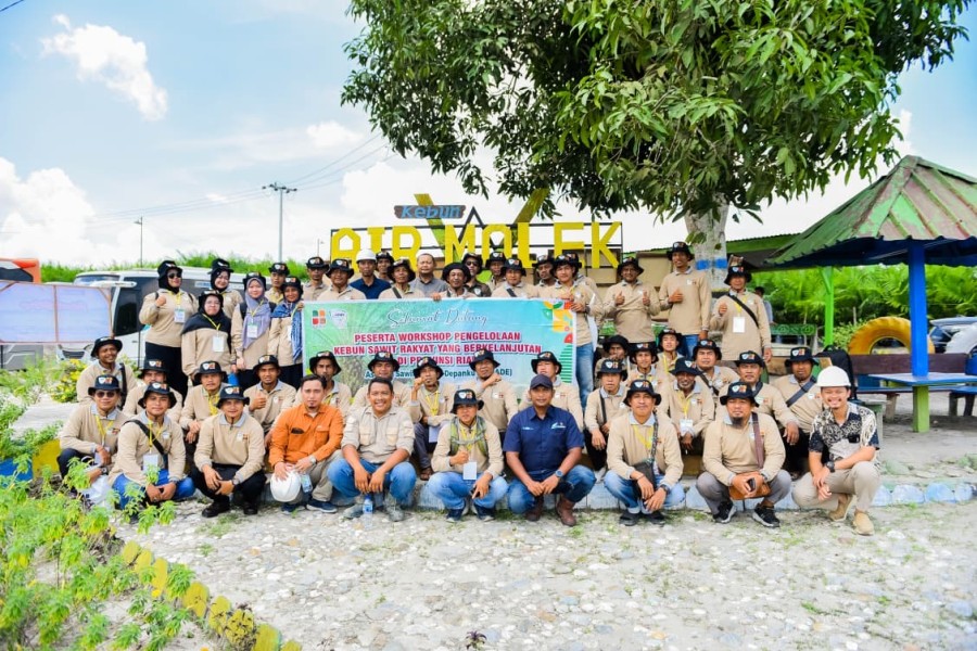 Kolaborasi dengan BPDP, Samade Taja Workshop Pengelolaan Kebun Sawit Rakyat Bekelanjutan